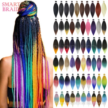 Hot Water Yaki Hair Set Pre-Stretched Large Packs Yaki Braid Synthetic Hair Easy Braid Extension Colored for African Hair Braids